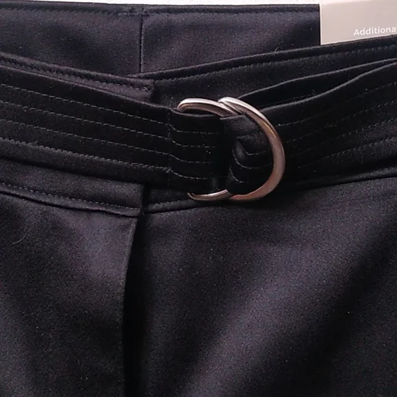 Chico's Satin Cargo Ankle Pants, Black, Size 0P, NWT - Picture 5 of 8